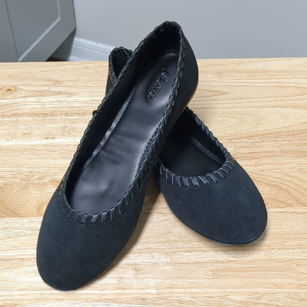 Classic Black Suede Flats for Women